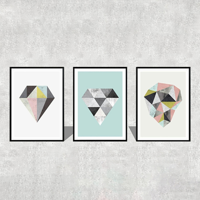 现代装饰-三角砖石